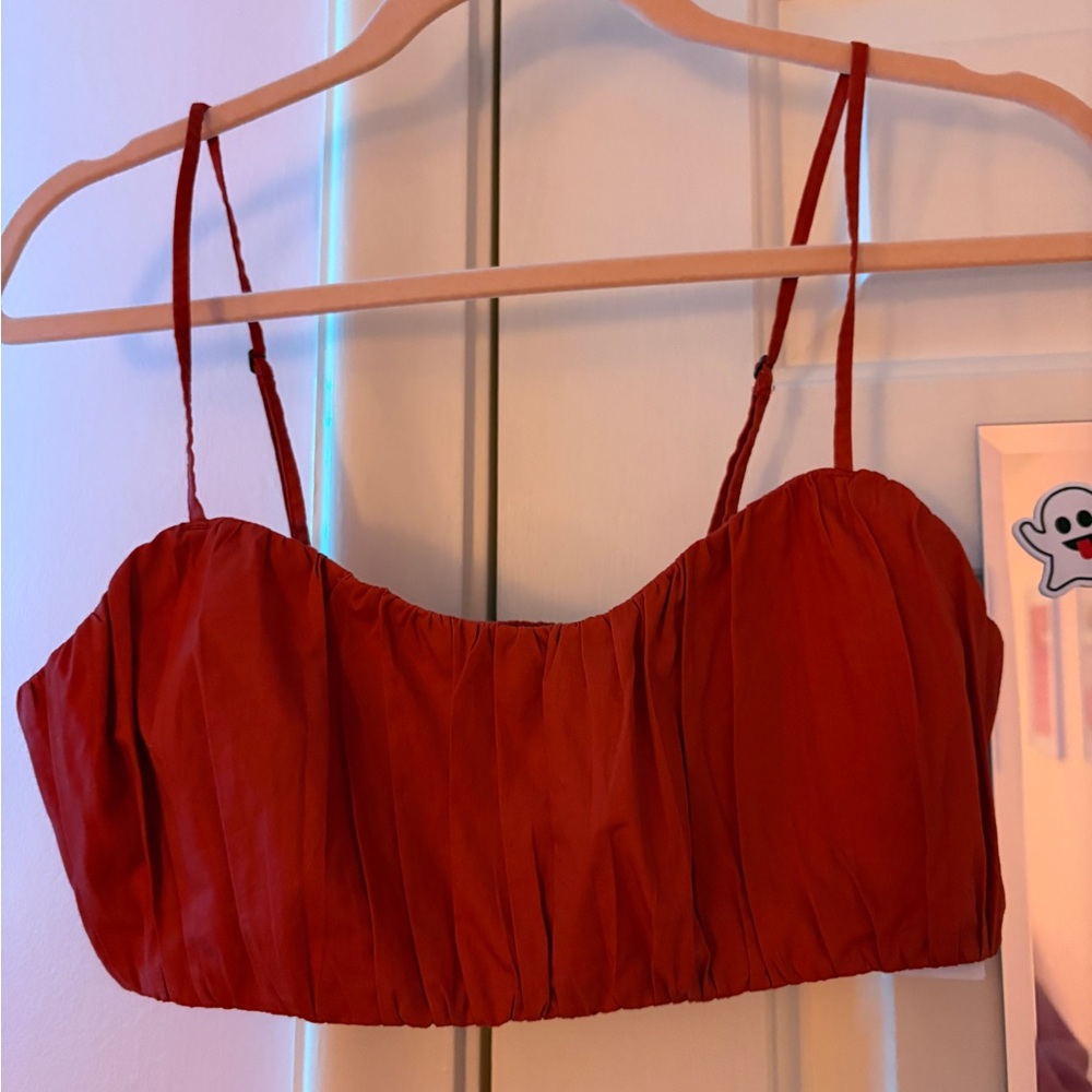Abercrombie & Fitch Vibrant Red Top